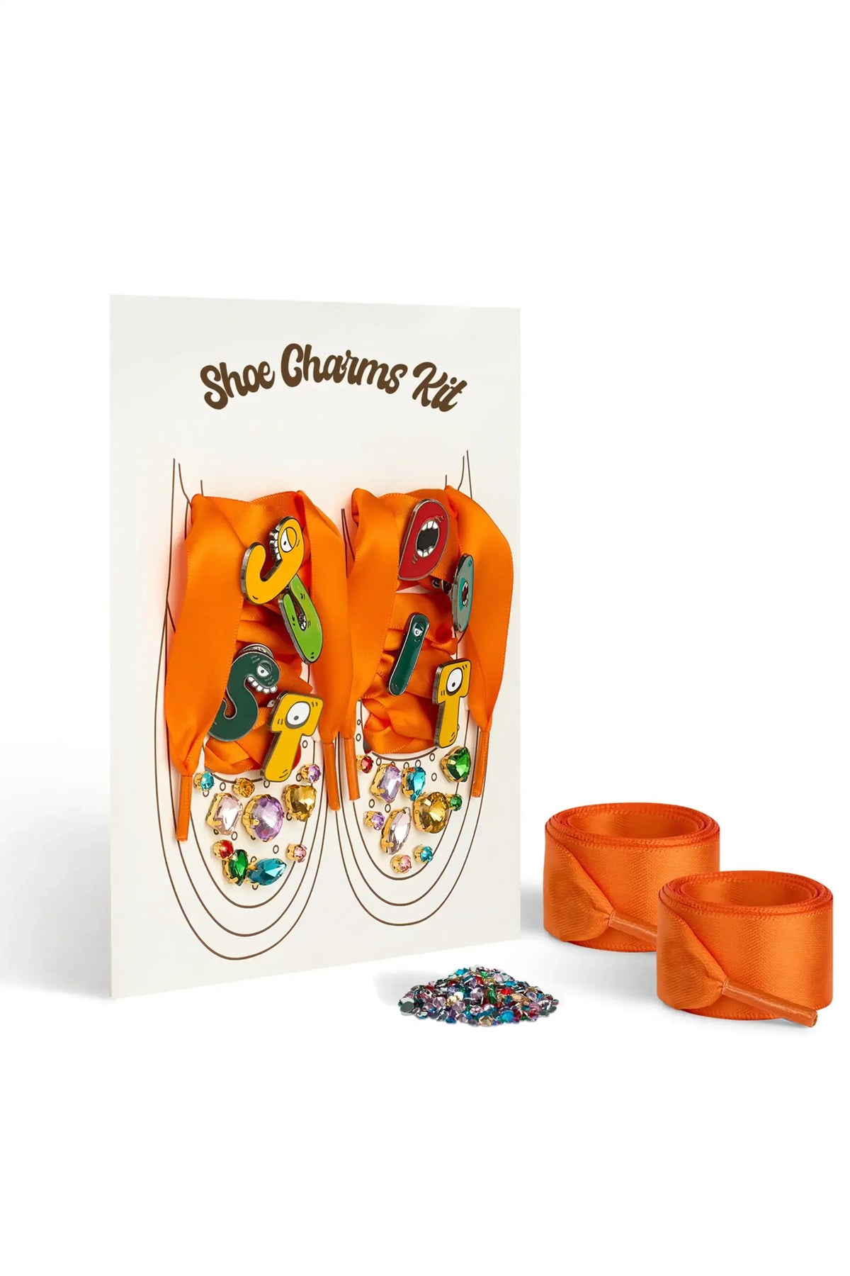 Blayza Orange Beads Shoe Charms