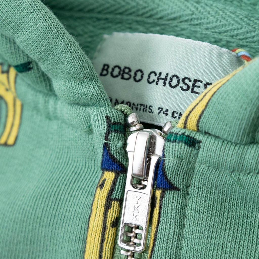 Bobo Choses Faraway Castle All Over Zipped Sweatshirt