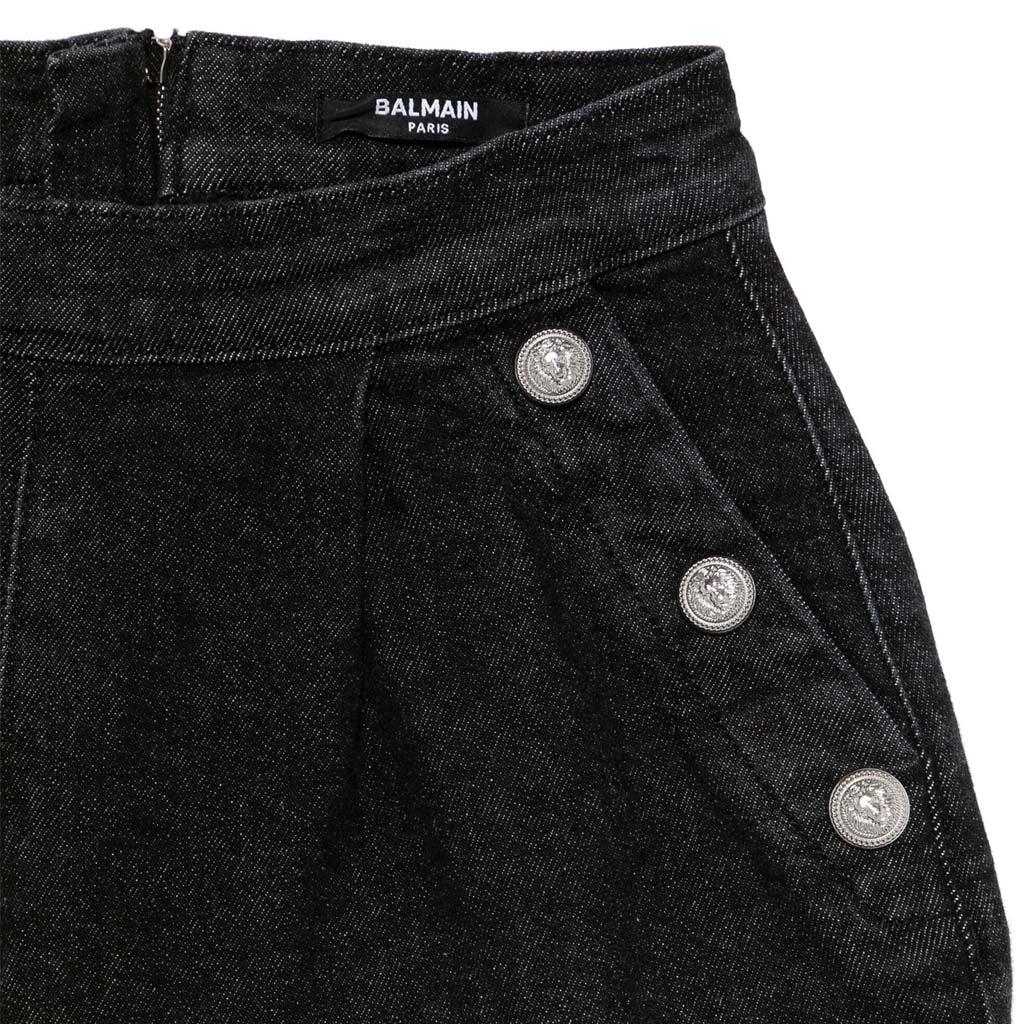 Balmain Kids Wide Leg Jeans