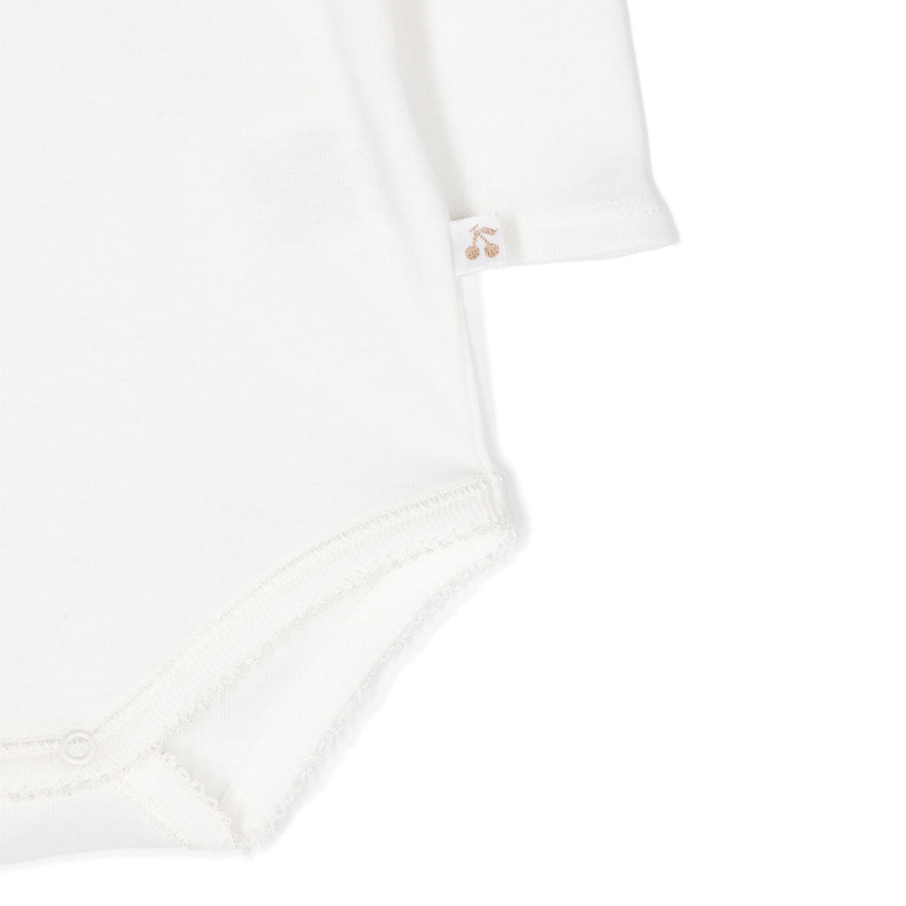 Bonpoint Septembre Bodysuit With Embroidered Collar