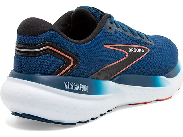 Brooks Mens Glycerin 21- Blue Opal/Black/Nasturtium (1104191D474)