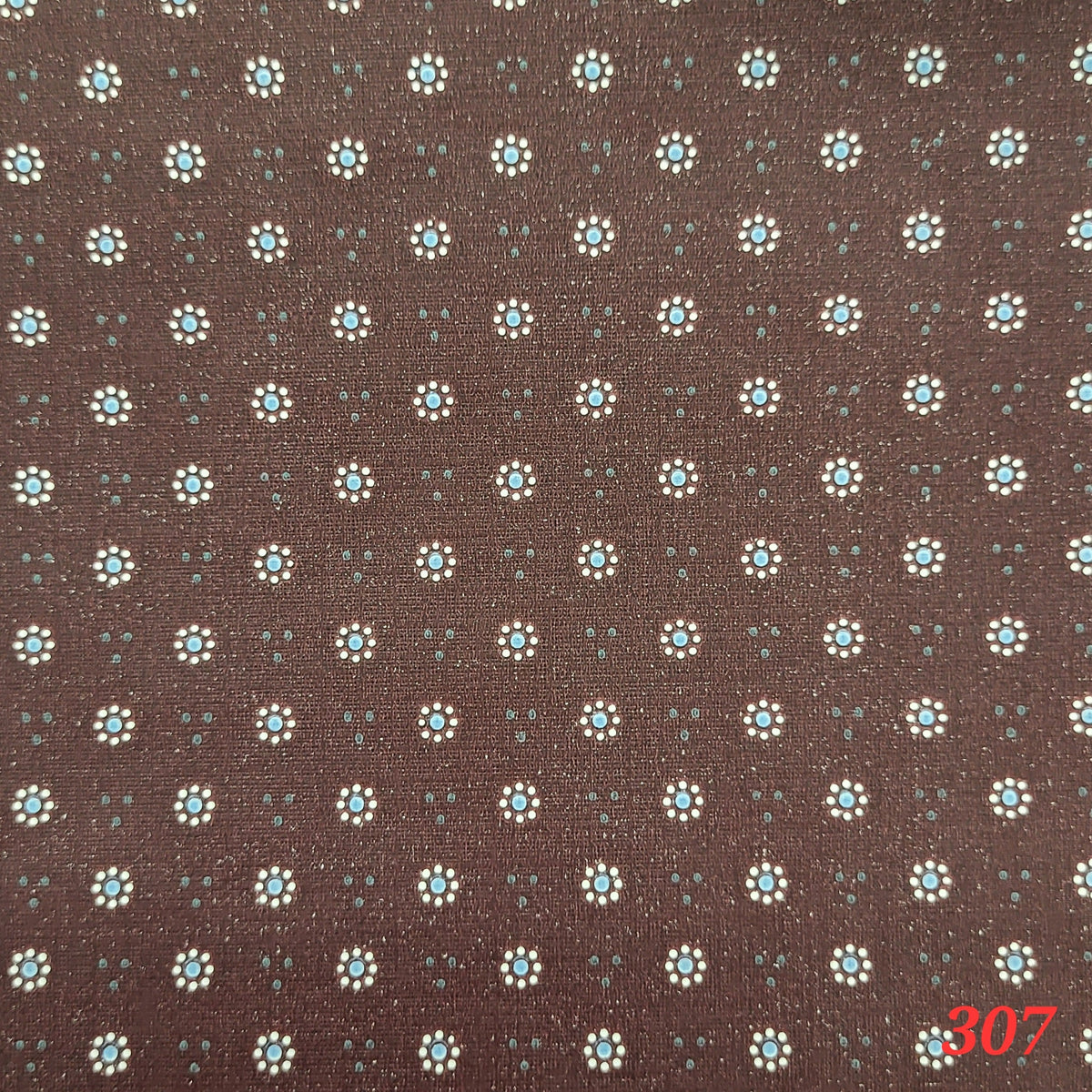 Maroon with White Dot Flowers Wallpaper