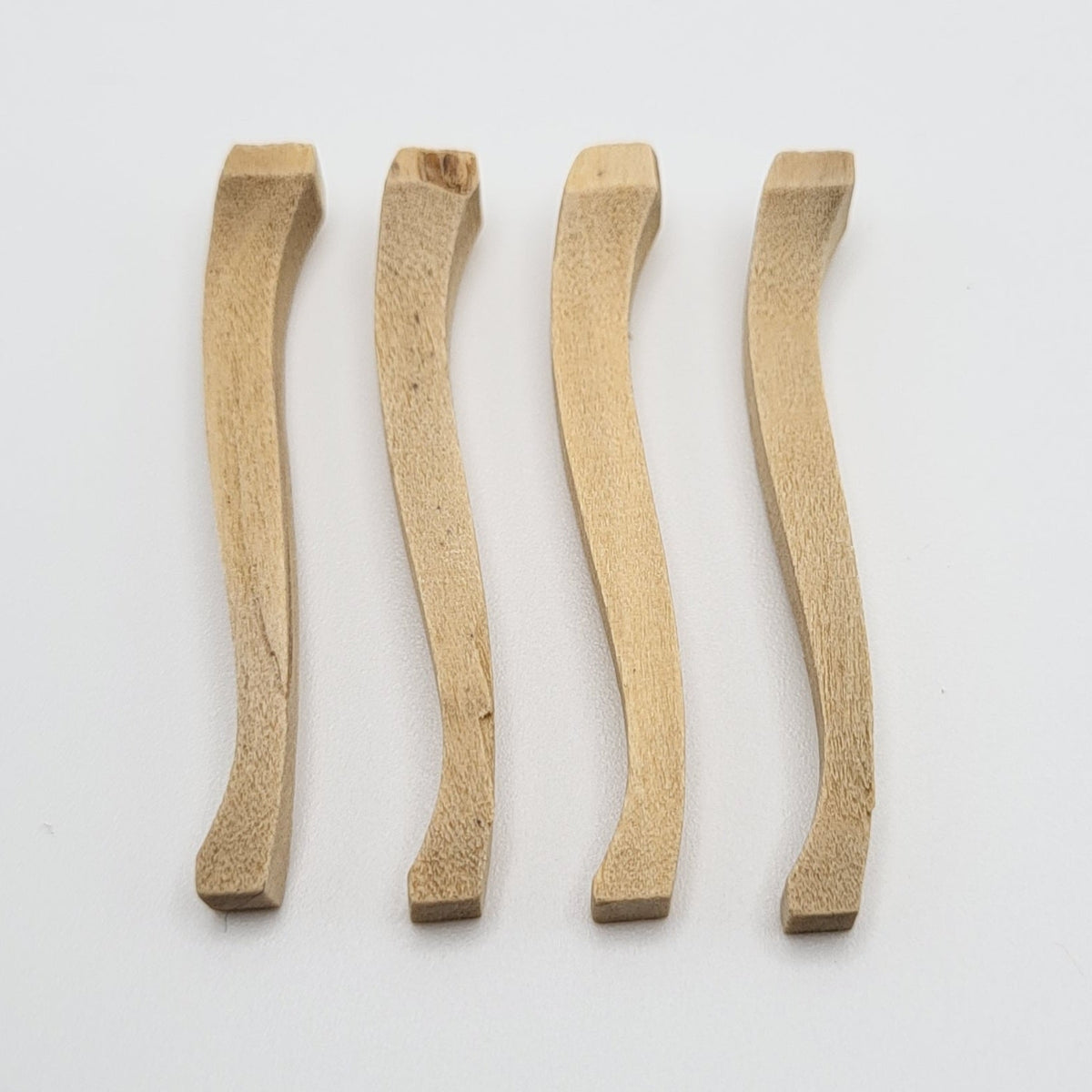 Miniature 1/12 Scale Cabriole Legs - Unfinished Wood - 1 7/8" Long