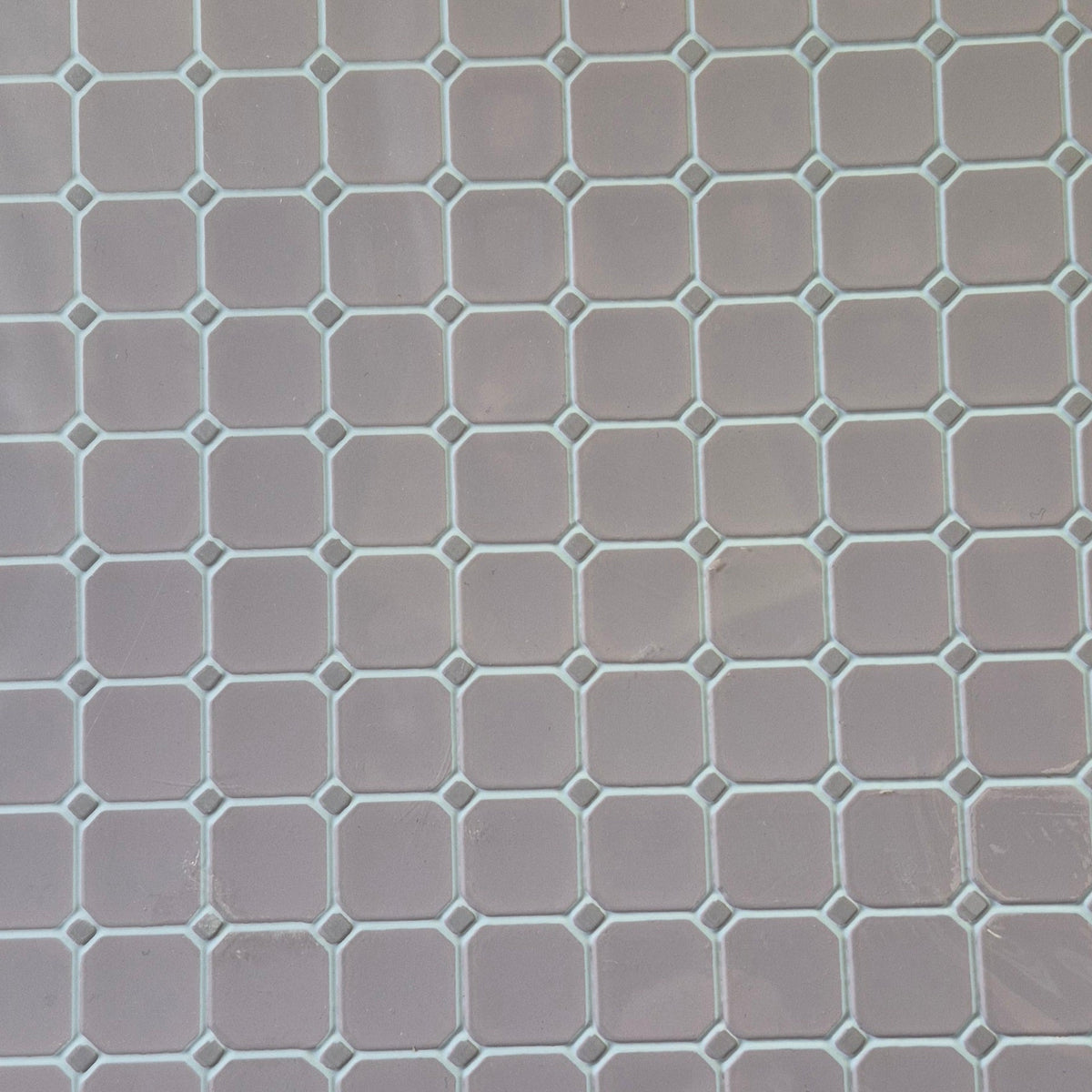 Georgetown Pink Tile Floor - Styrene -11/16" Squares - 1/12 Scale Dollhouse Miniature