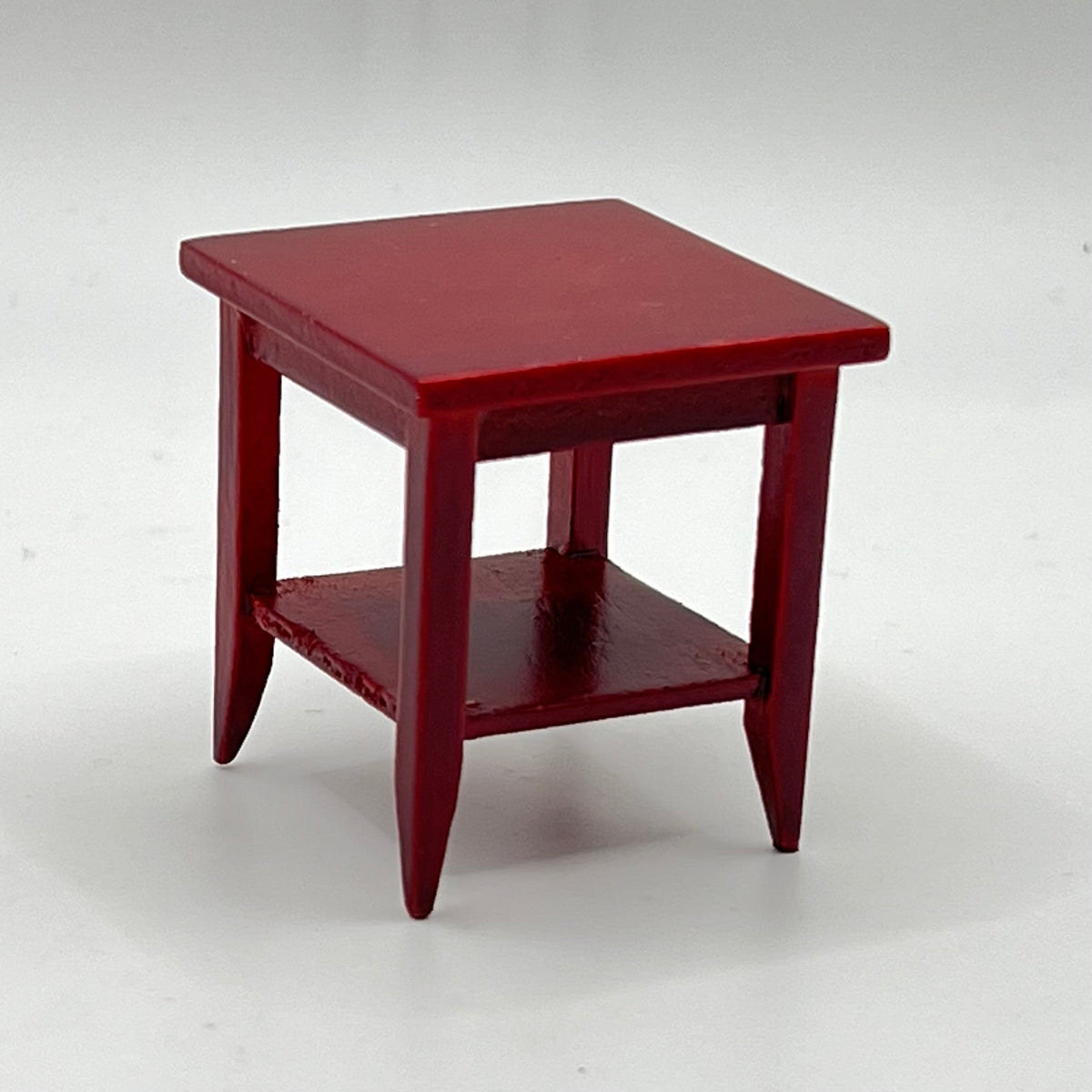 Square End Table - Mahogany - 1/12 Scale Dollhouse Miniature