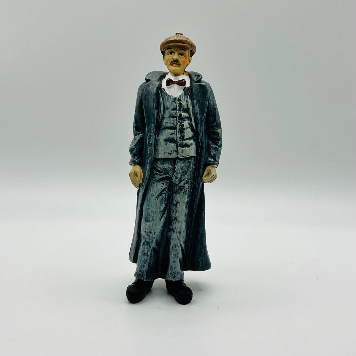 Gentleman in Trench Coat - Resin Doll - 1/12 Scale Dollhouse Miniature