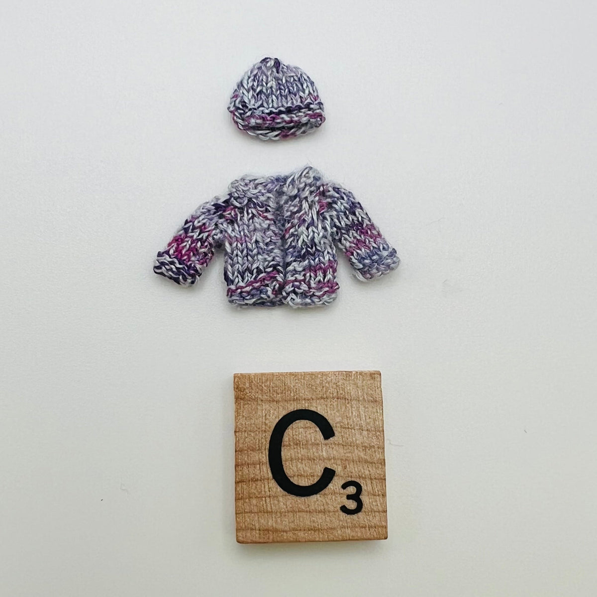Knitted Sweater and Hat by Linda McTier