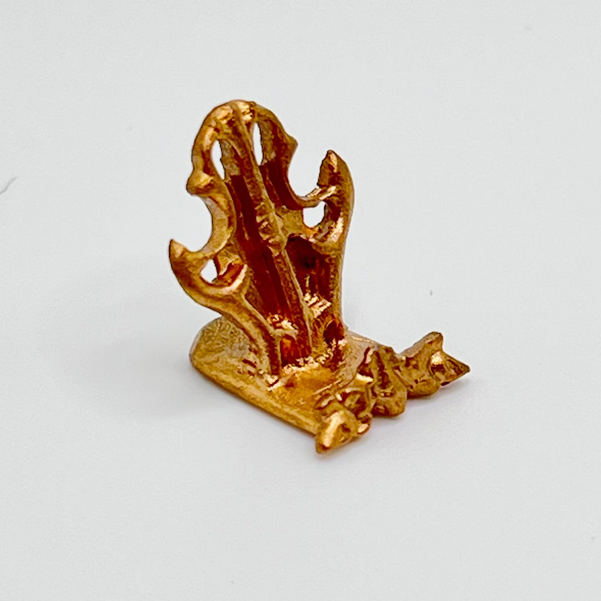 Gold Plate Holder - 1/12 Scale Dollhouse Miniature