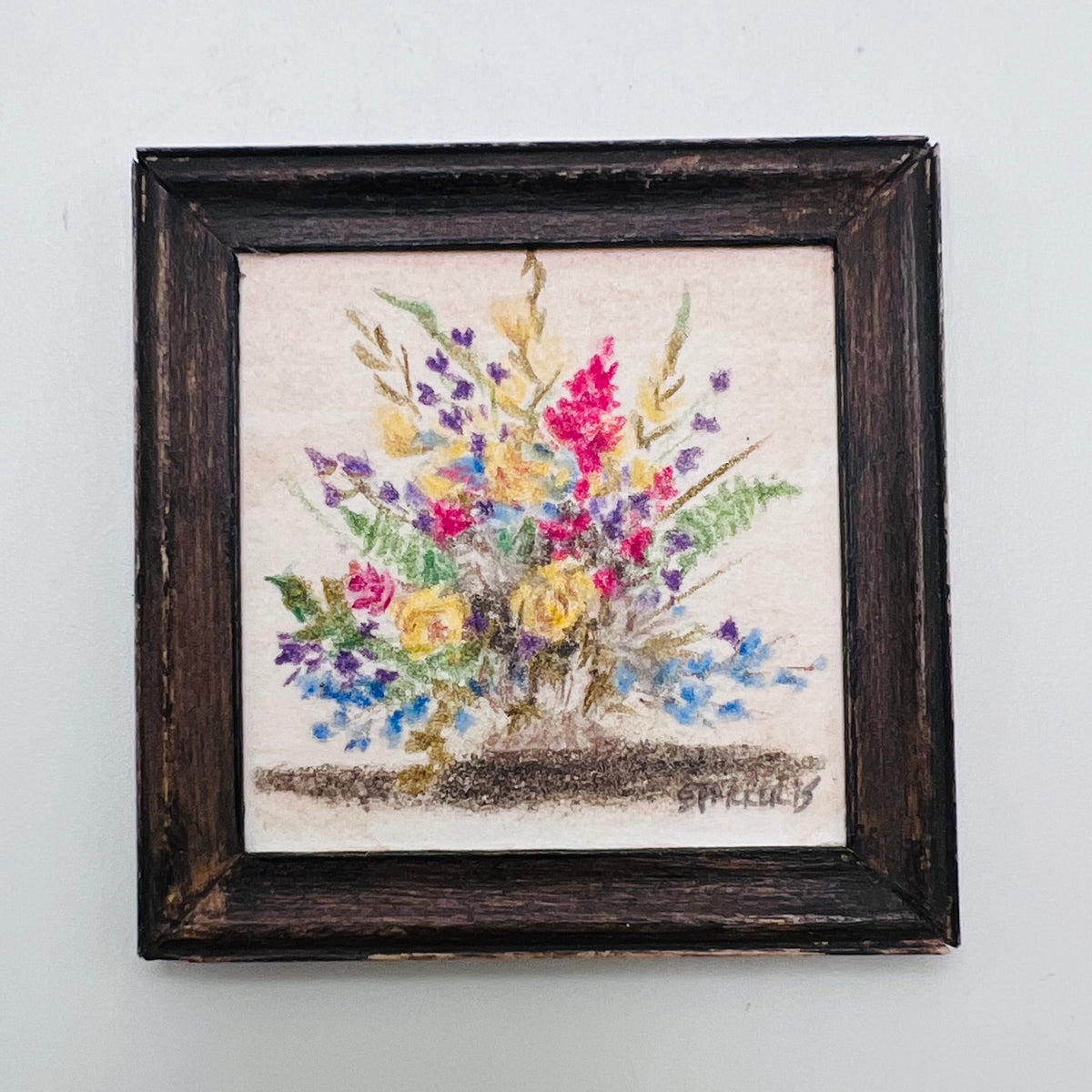 Flowers in a Vase by Sherry Parker - 1/12 Scale Dollhouse Miniature
