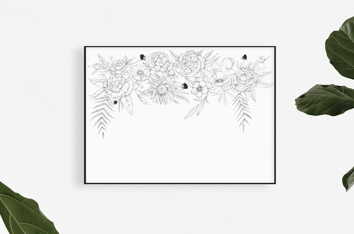 Blooming Garland Mural