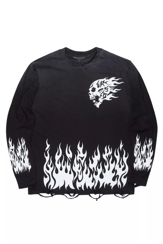 Arais Black Long Sleeve T-Shirt