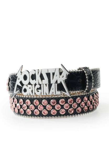 Blaze Rockstar Black/Pink Logo Belt