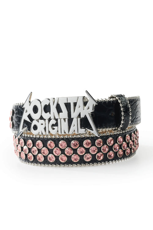 Blaze Rockstar Black/Pink Logo Belt
