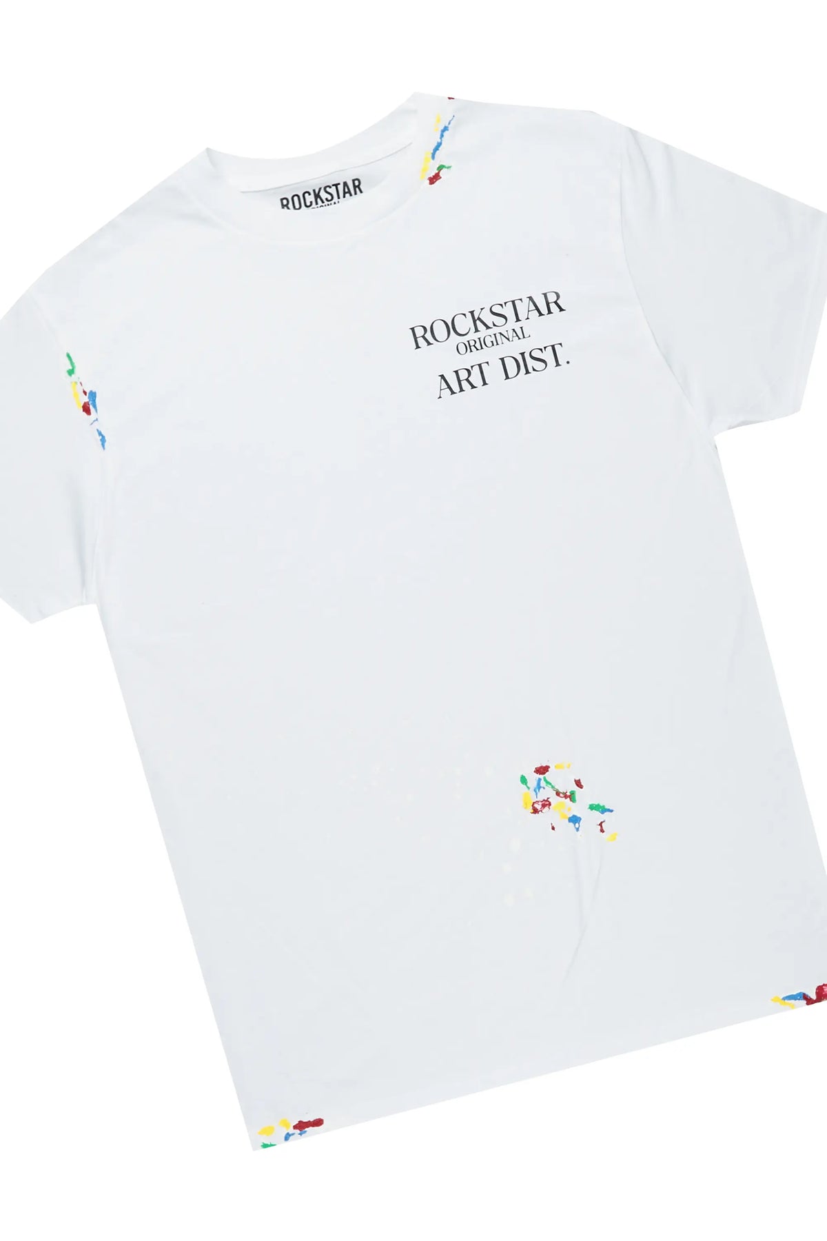 Boys Art Dist. White/Beige Short Set