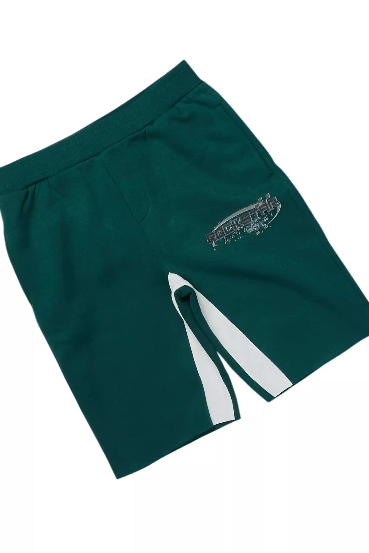Boys Amos Dark Green Hoodie Short Set