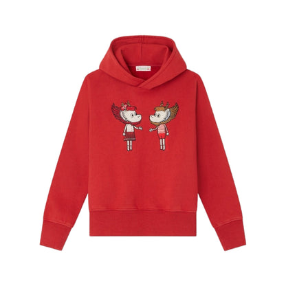 Bonpoint Embroidered Cotton Hoodie