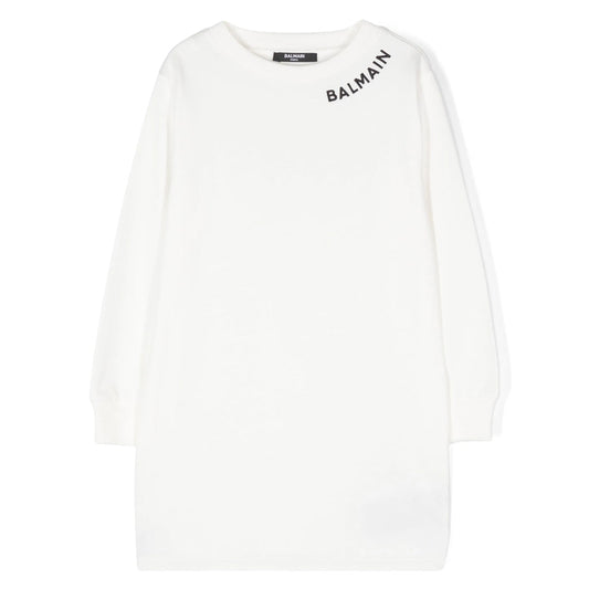 Balmain Kids Logo T-shirt Dress