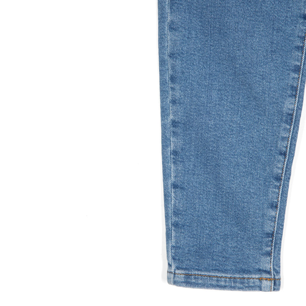 Balmain Kids Straight Leg Cotton Blend Jeans