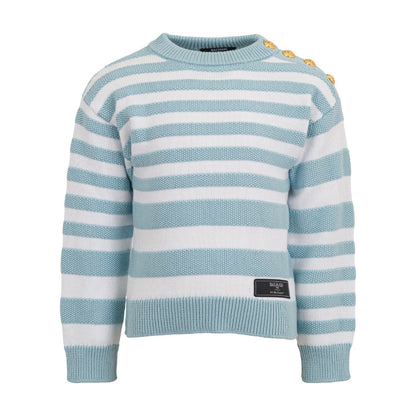 Balmain Kids Striped Knit Jumper