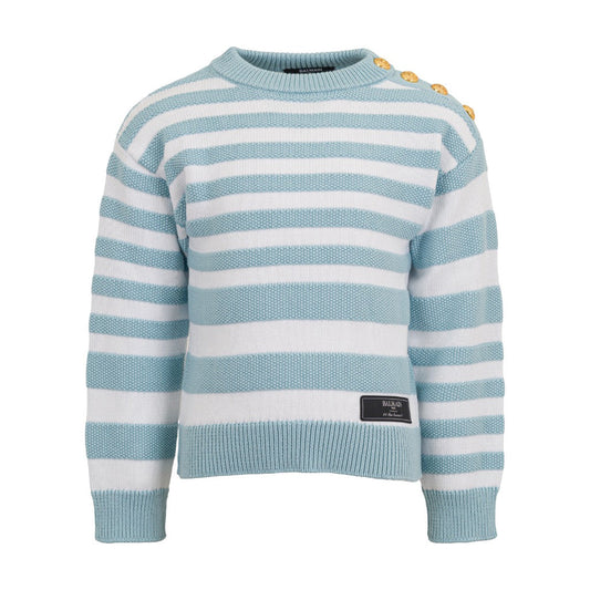 Balmain Kids Striped Knit Jumper