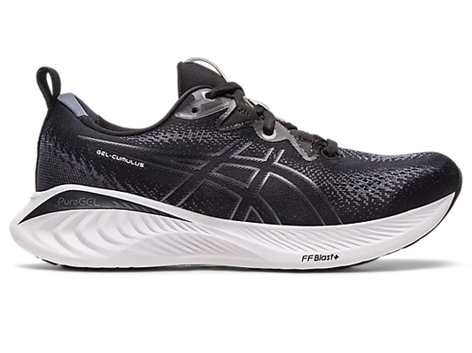 Asics Womens Gel Cumulus 25 Wide- Black/White (1012B439-002)