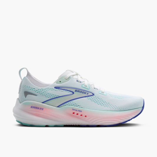 Brooks Women's Glycerin GTS 22 - White/Limpet Shell/Amparo Blue