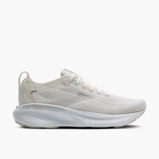 Brooks Women's Adrenaline GTS 25 - White/White/Silver - Wide (D)