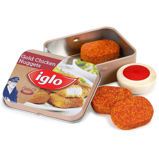 Erzi Chicken Nuggets In A Tin Wooden Play Food