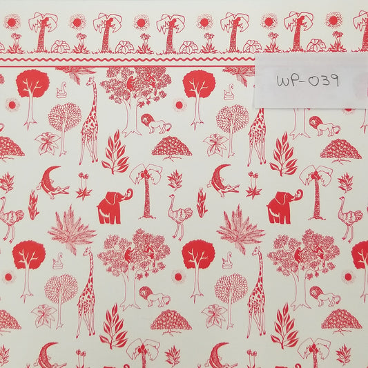 African Safari in Red by J. Hermes