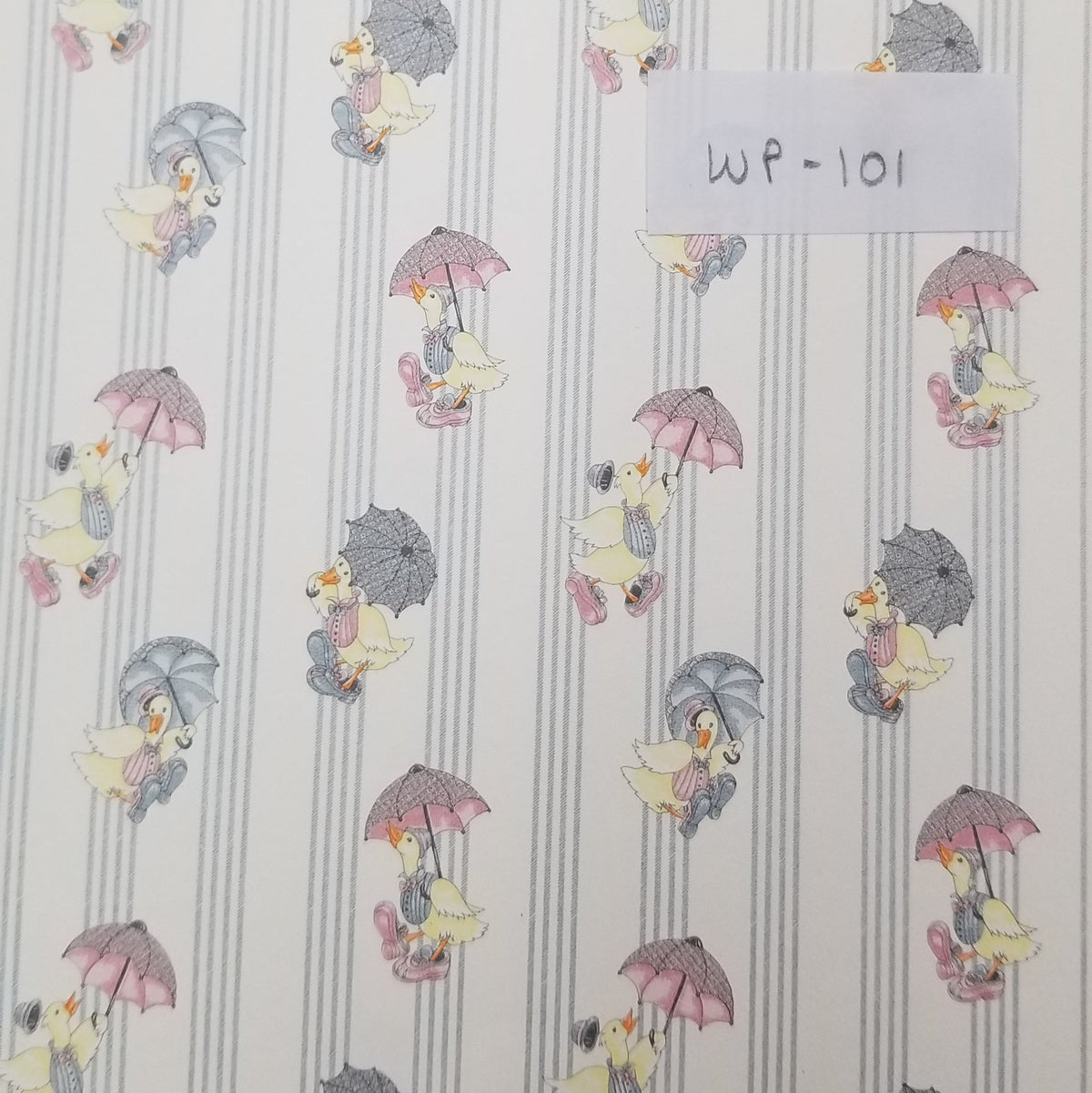 It's Raining Ducks in Grey/Pink by MiniGraphics