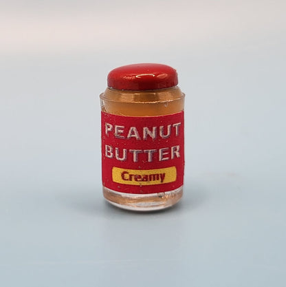 Jar of Peanut Butter - 1/12 Scale Dollhouse Miniature
