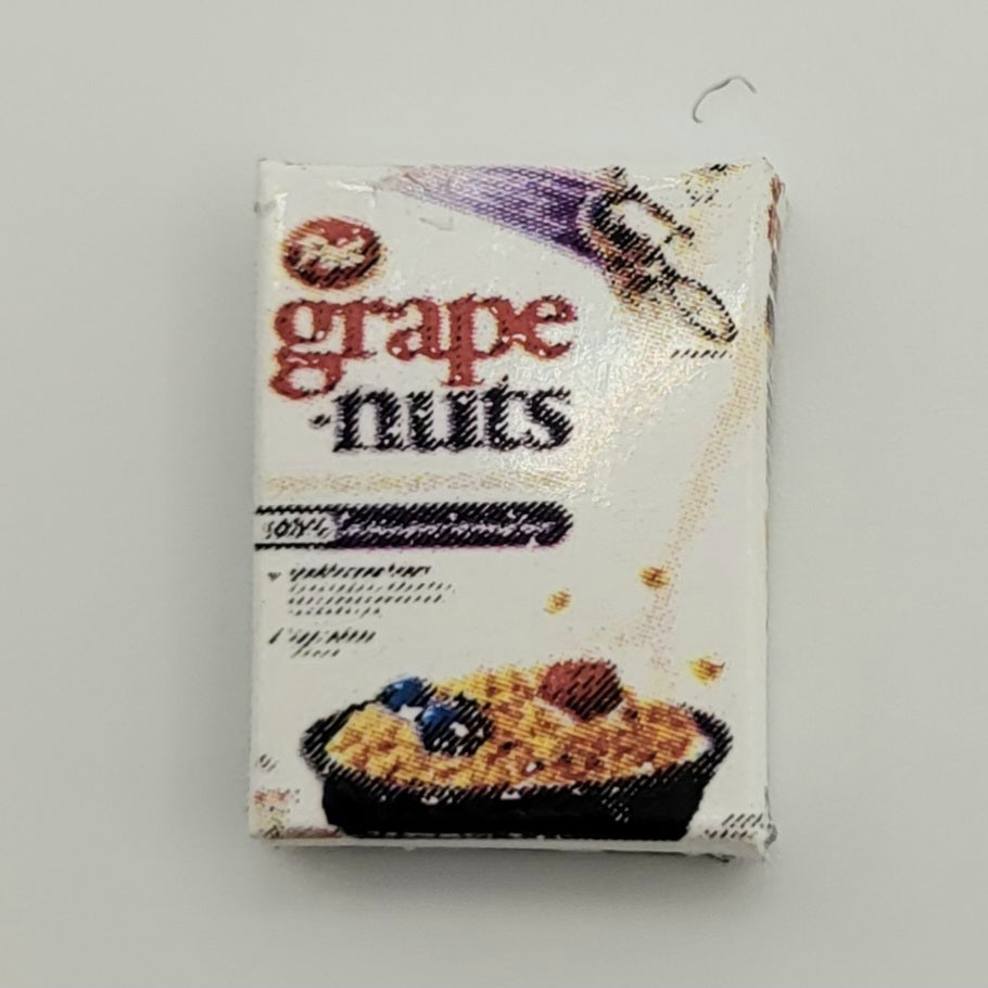 Grape Nuts Cereal Box - Paper - 1/12 Scale Dollhouse Miniature