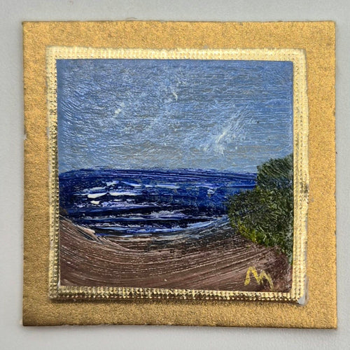 Oil Painting Beach #2 by Teri Morris - 1/12 Scale Dollhouse Miniature
