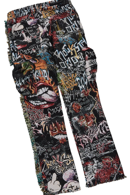 Boys All Star Black Hoodie & Jari Multi Stacked Jean Set