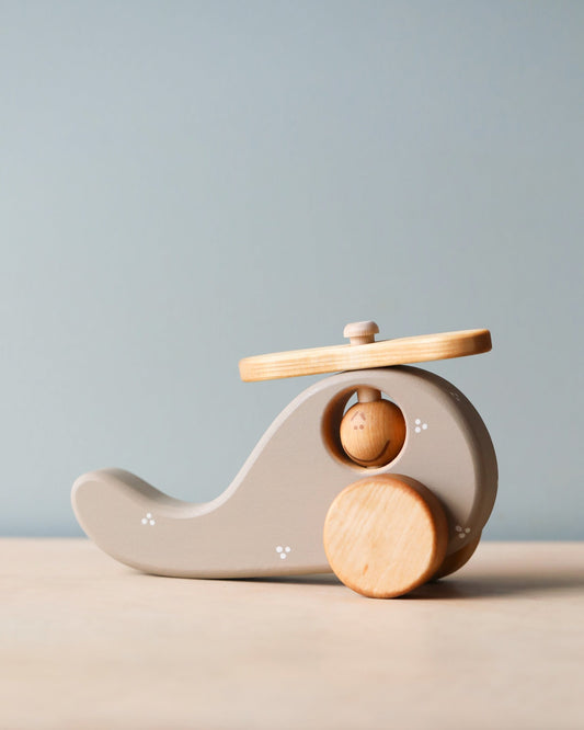 Handmade Wooden Helicopter