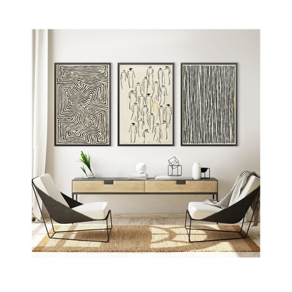 "Man Amongst Friends" Framed Art Print