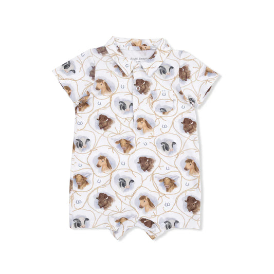 Farm Animals Rope Cameos Uni Polo Shortie