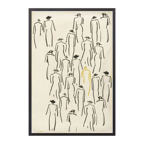"Man Amongst Friends" Framed Art Print