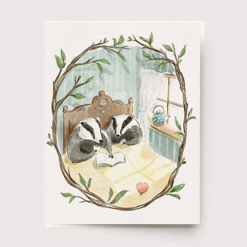 Morning Coffee Badgers Card