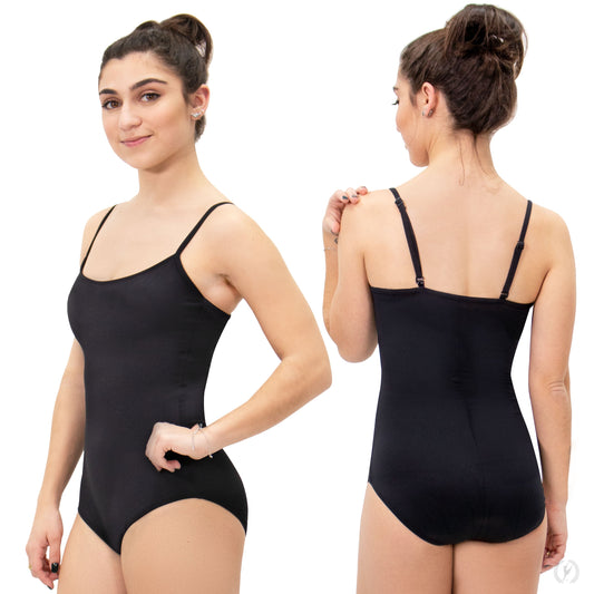 Cami Leo w/Built-in Bra Ladies Black  - Select Size