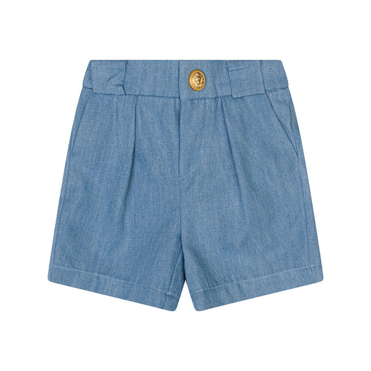 Balmain Kids Chambray Shorts