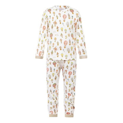 Atelier Choux Loungewear Set - Hot Air Balloons Gold