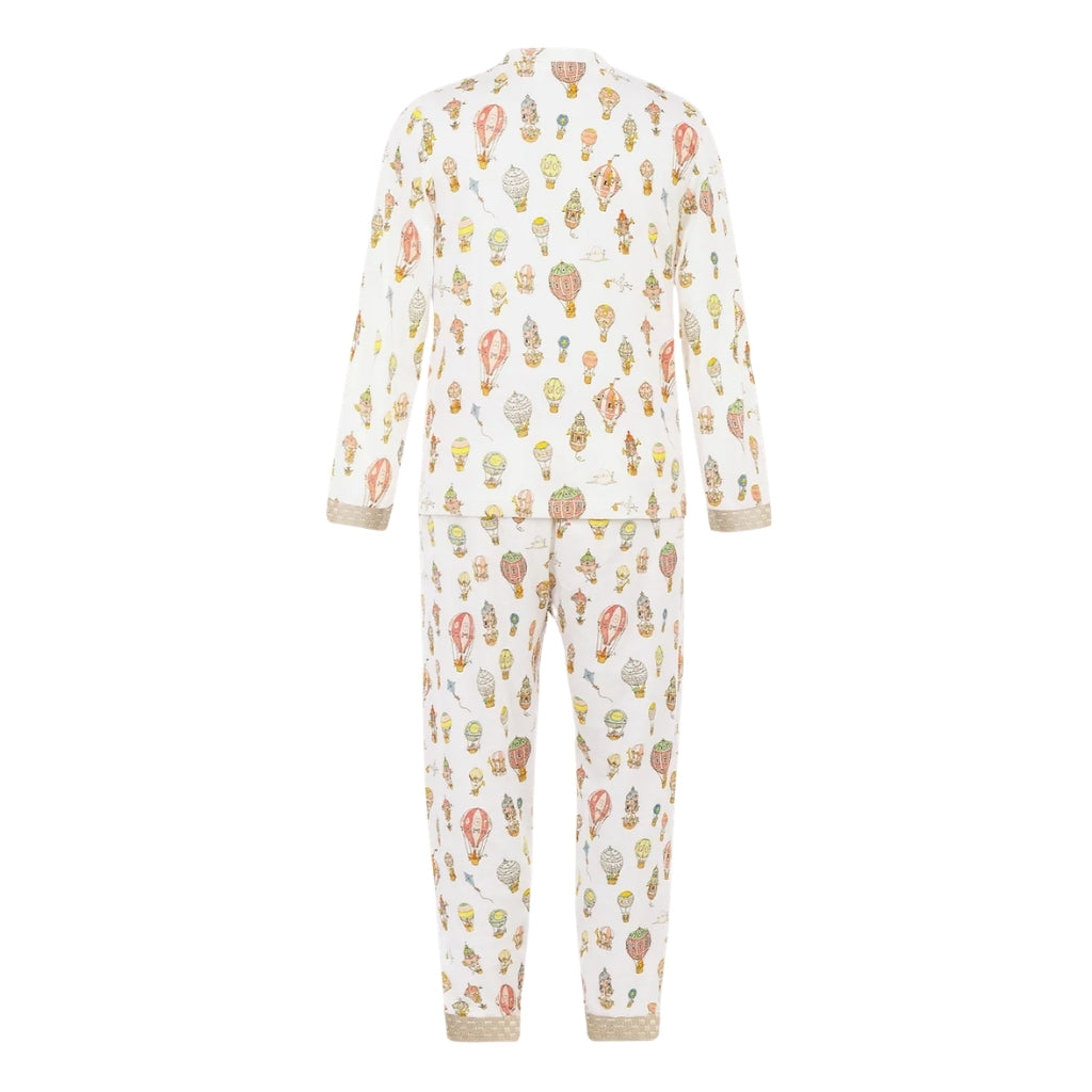 Atelier Choux Loungewear Set - Hot Air Balloons Gold