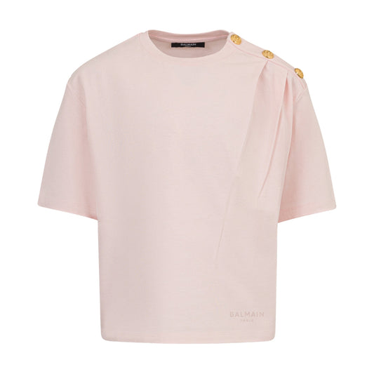 Balmain Kids Logo Top With Buttons