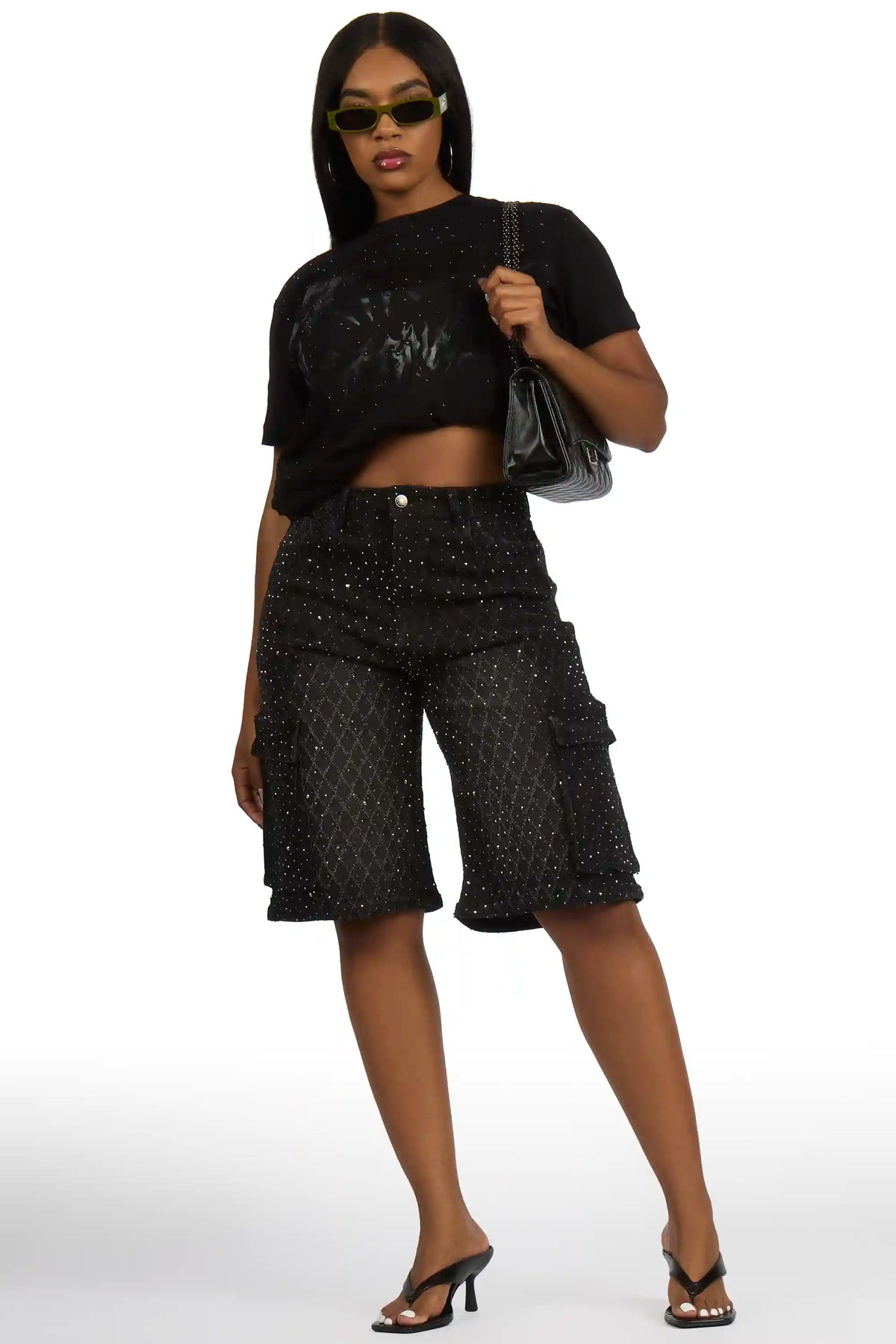 Andreas 2.0 Black Rhinestone T-Shirt