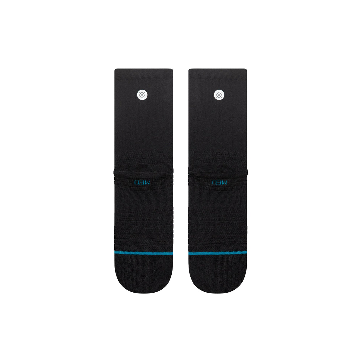 Icon Mid Solid Ribbed Crew Socks