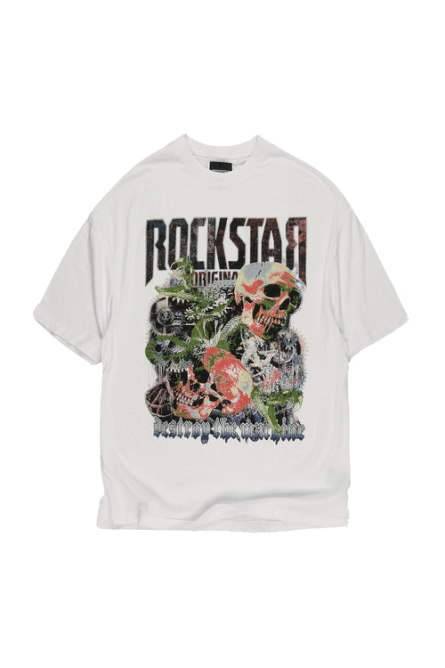 Argent White Graphic T-Shirt