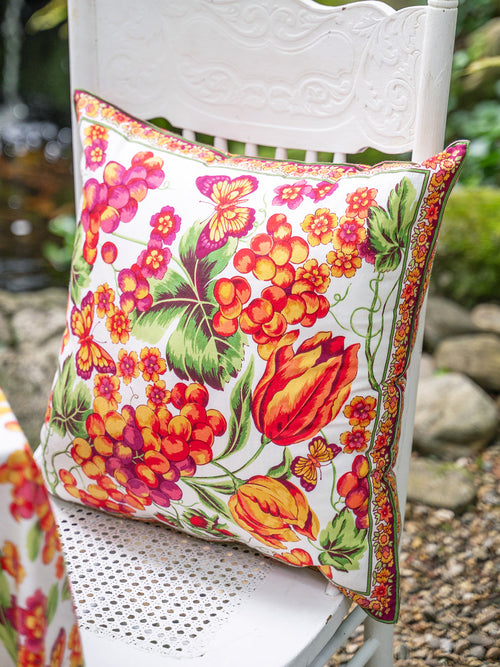 April Cornell - Cornucopia Ecru Cushion Cover