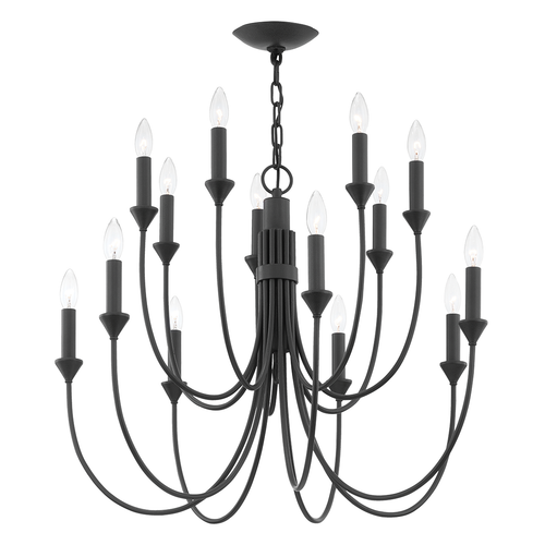 Cate Chandelier - Black Iron