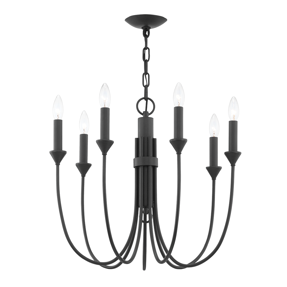 Cate Chandelier - Black Iron